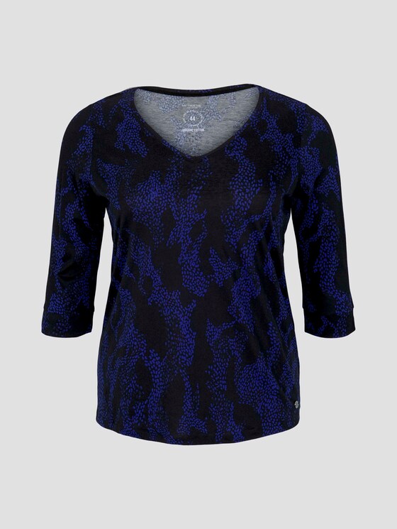 T-shirt met V-hals - Vrouwen - abstract dot pattern T-shirt met V-hals - Vrouwen - abstract dot pattern - 7 - My True Me