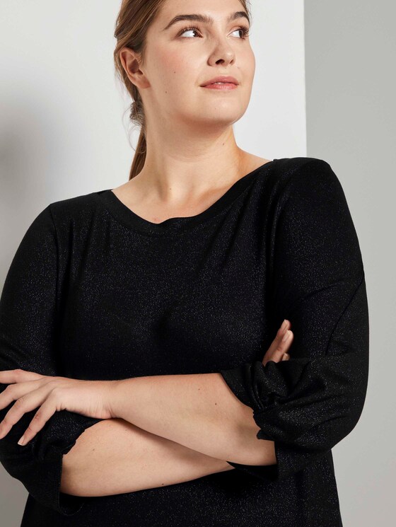Shirt mit Ballonärmeln - Frauen - Deep Black Shirt mit Ballonärmeln - Frauen - Deep Black - 9 - My True Me