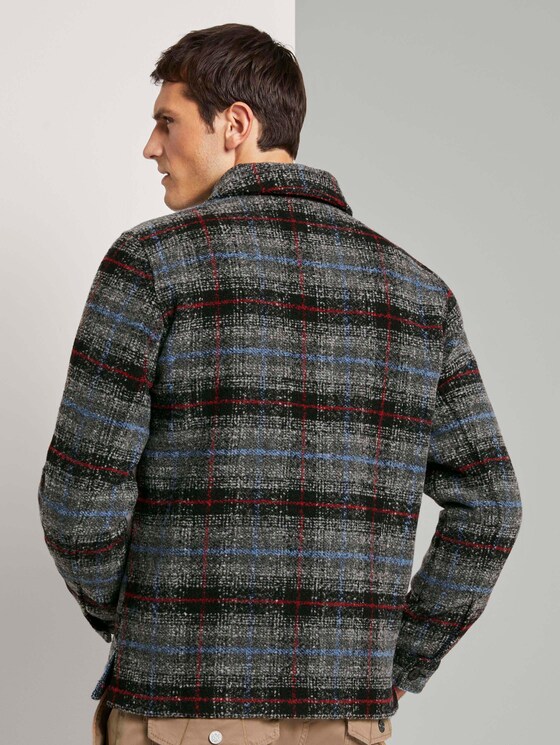 Hemdjacke mit Steppfutter - Männer - blue grey check Hemdjacke mit Steppfutter - Männer - blue grey check - 2 - TOM TAILOR