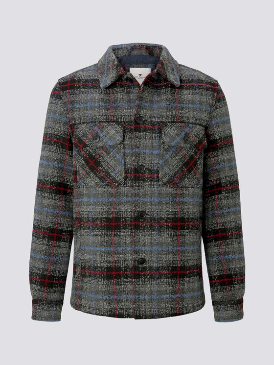 Hemdjacke mit Steppfutter - Männer - blue grey check Hemdjacke mit Steppfutter - Männer - blue grey check - 7 - TOM TAILOR
