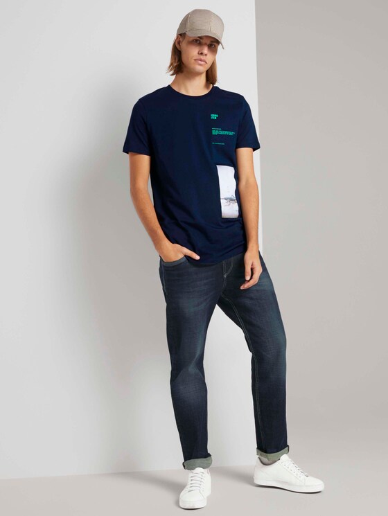 T-shirt met print - Mannen - Sky Captain Blue T-shirt met print - Mannen - Sky Captain Blue - 3 - TOM TAILOR Denim