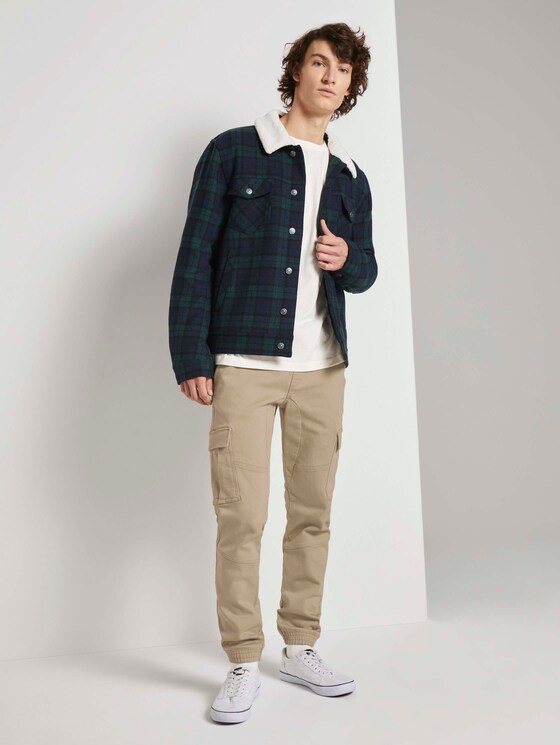 Langarmshirt mit Textprint - Männer - Wool White Langarmshirt mit Textprint - Männer - Wool White - 3 - TOM TAILOR Denim
