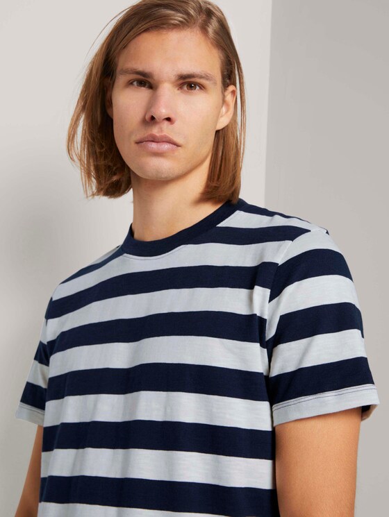 gestreiftes T-Shirt - Männer - navy regular yarn dye stripe gestreiftes T-Shirt - Männer - navy regular yarn dye stripe - 9 - TOM TAILOR Denim