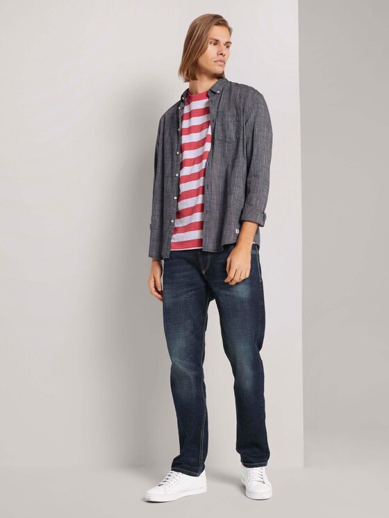 gestreiftes T-Shirt - Männer - red regular yarn dye stripe gestreiftes T-Shirt - Männer - red regular yarn dye stripe - 3 - TOM TAILOR Denim