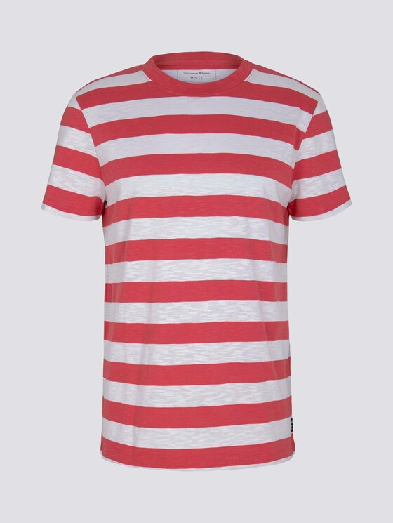 gestreiftes T-Shirt - Männer - red regular yarn dye stripe gestreiftes T-Shirt - Männer - red regular yarn dye stripe - 7 - TOM TAILOR Denim