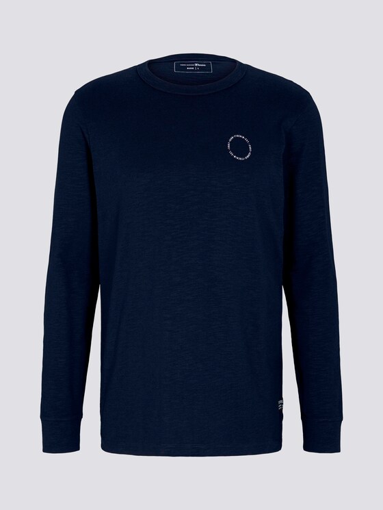 meliertes Langarmshirt - Männer - Sky Captain Blue meliertes Langarmshirt - Männer - Sky Captain Blue - 7 - TOM TAILOR Denim