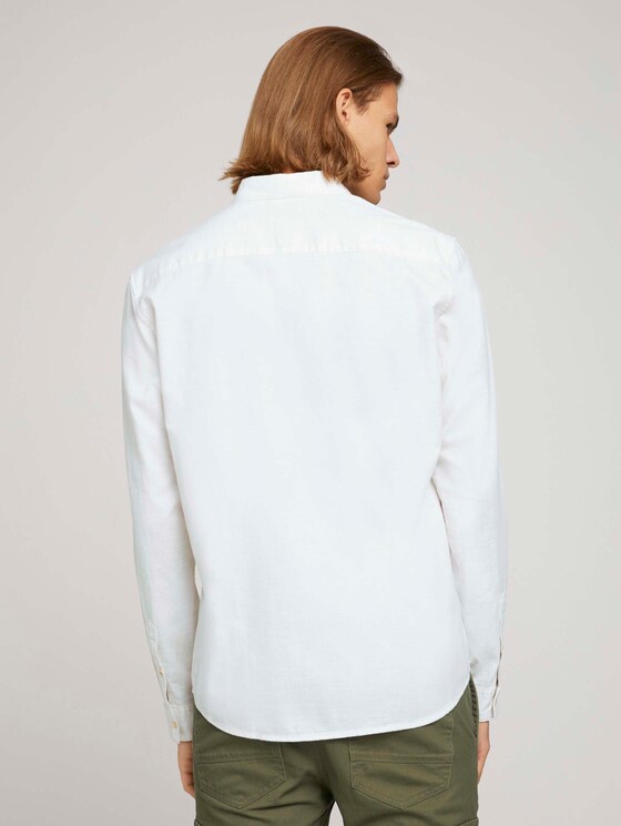 Meliertes Flanell Hemd - Männer - off white twill melange Meliertes Flanell Hemd - Männer - off white twill melange - 2 - TOM TAILOR Denim