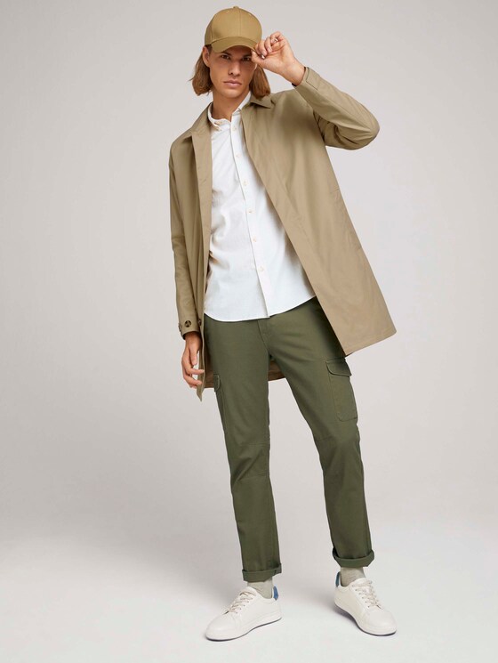 Meliertes Flanell Hemd - Männer - off white twill melange Meliertes Flanell Hemd - Männer - off white twill melange - 3 - TOM TAILOR Denim