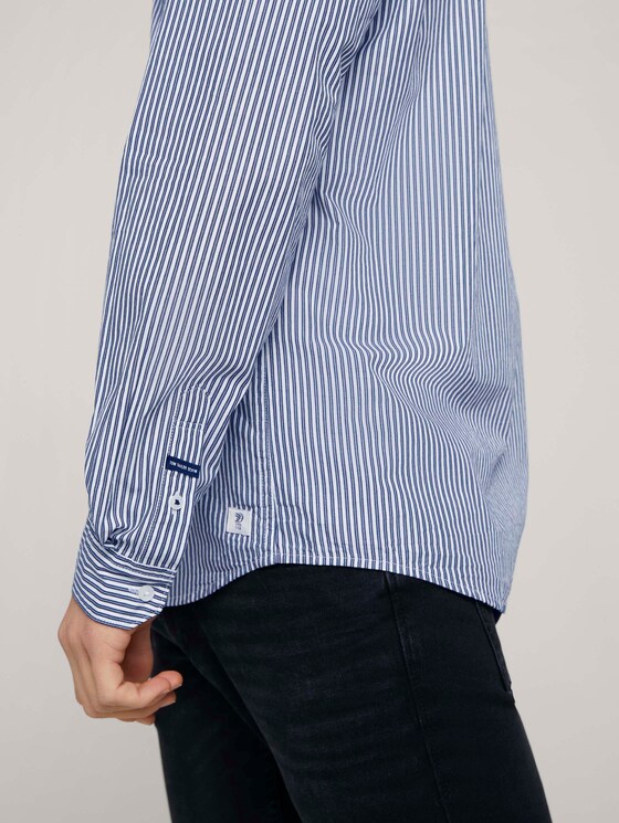 Gestreiftes Hemd - Männer - navy white small stripe Gestreiftes Hemd - Männer - navy white small stripe - 9 - TOM TAILOR Denim