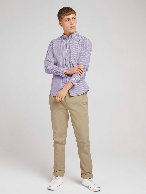 Gestreiftes Hemd - Männer - bordeaux white small stripe Gestreiftes Hemd - Männer - bordeaux white small stripe - 3 - TOM TAILOR Denim