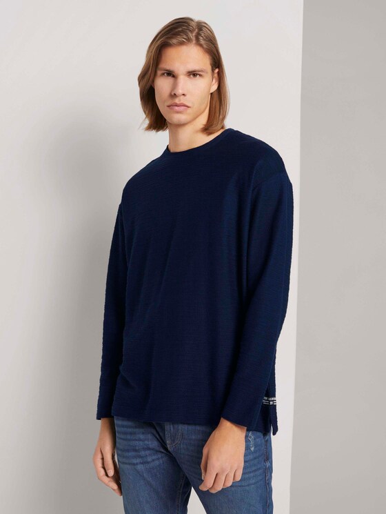 Basic Langarmshirt - Männer - Sky Captain Blue Basic Langarmshirt - Männer - Sky Captain Blue - 1 - TOM TAILOR Denim