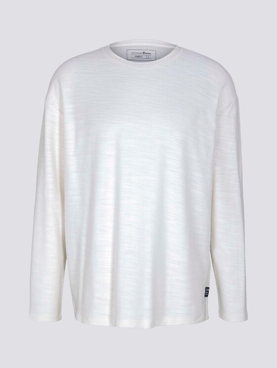 Basic Langarmshirt - Männer - Wool White Basic Langarmshirt - Männer - Wool White - 7 - TOM TAILOR Denim