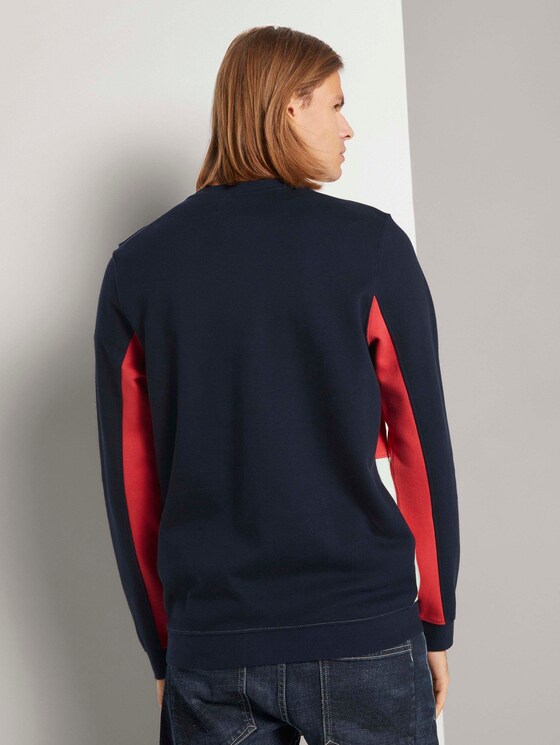 Sweatshirt im Colour Blocking - Männer - Sky Captain Blue Sweatshirt im Colour Blocking - Männer - Sky Captain Blue - 2 - TOM TAILOR Denim