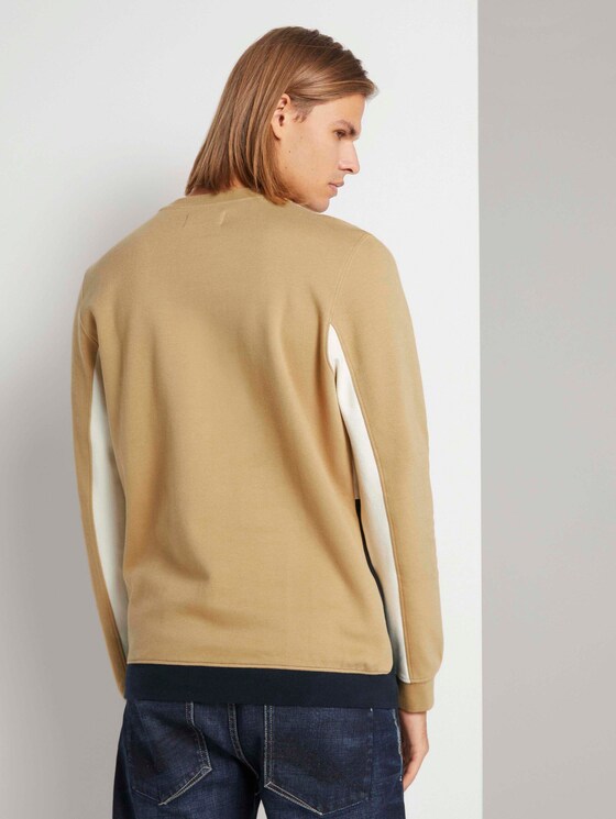 Sweatshirt im Colour Blocking - Männer - lark beige Sweatshirt im Colour Blocking - Männer - lark beige - 2 - TOM TAILOR Denim