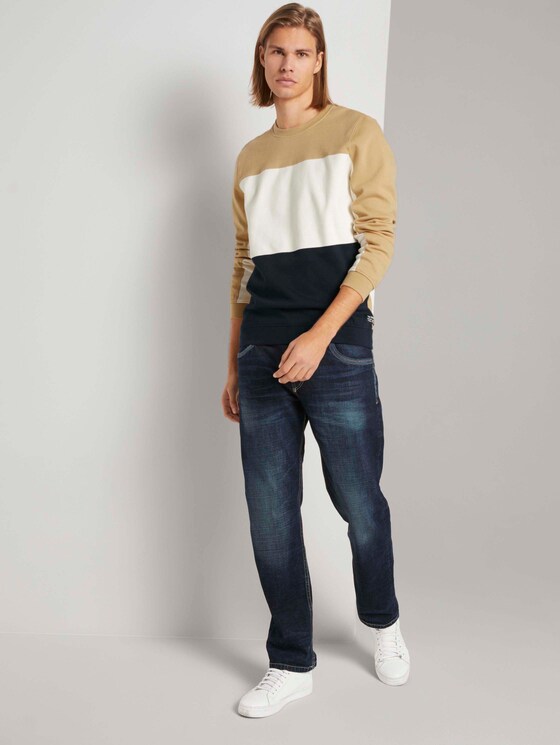 Sweatshirt im Colour Blocking - Männer - lark beige Sweatshirt im Colour Blocking - Männer - lark beige - 3 - TOM TAILOR Denim