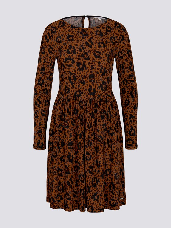 Gemustertes Jerseykleid mit Struktur - Frauen - flower leo print Gemustertes Jerseykleid mit Struktur - Frauen - flower leo print - 7 - TOM TAILOR Denim