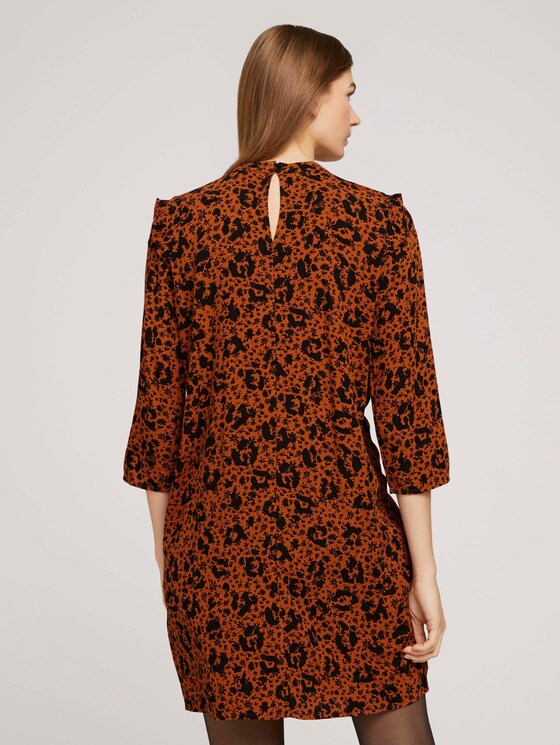 Kurzes Kleid mit Volants - Frauen - flower leo print Kurzes Kleid mit Volants - Frauen - flower leo print - 2 - TOM TAILOR Denim