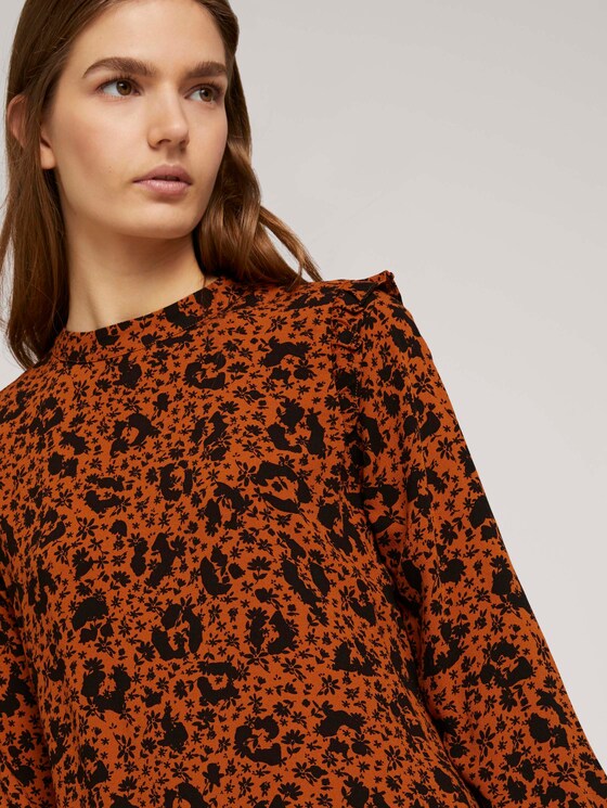 Kurzes Kleid mit Volants - Frauen - flower leo print Kurzes Kleid mit Volants - Frauen - flower leo print - 9 - TOM TAILOR Denim