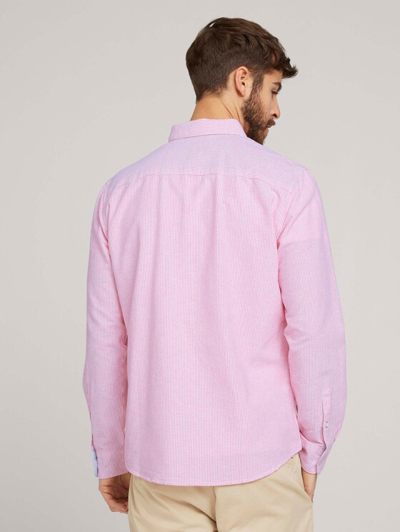 Gestreiftes Hemd - Männer - red white stripe Gestreiftes Hemd - Männer - red white stripe - 2 - TOM TAILOR