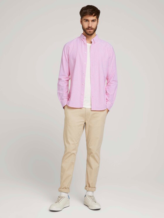 Gestreiftes Hemd - Männer - red white stripe Gestreiftes Hemd - Männer - red white stripe - 3 - TOM TAILOR