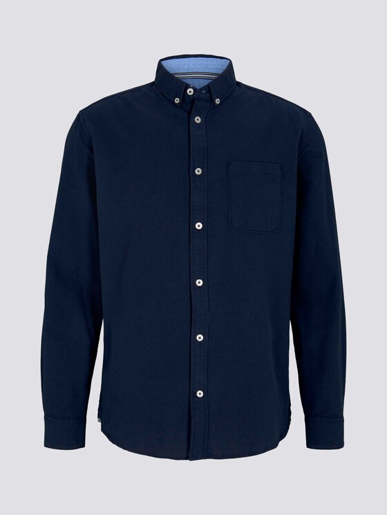 Oxford-Hemd mit Brusttasche - Männer - Dark Blue Oxford-Hemd mit Brusttasche - Männer - Dark Blue - 7 - TOM TAILOR