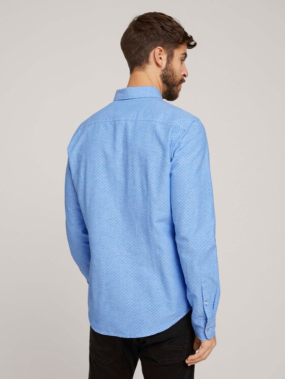 Gemustertes Oxford-Hemd - Männer - blue diagonal lines design Gemustertes Oxford-Hemd - Männer - blue diagonal lines design - 2 - TOM TAILOR