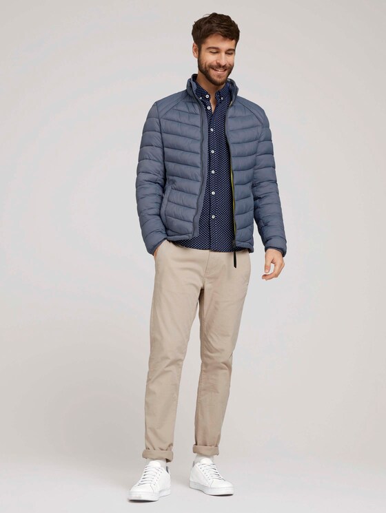 Gemustertes Oxford-Hemd - Männer - navy diagonal lines design Gemustertes Oxford-Hemd - Männer - navy diagonal lines design - 3 - TOM TAILOR