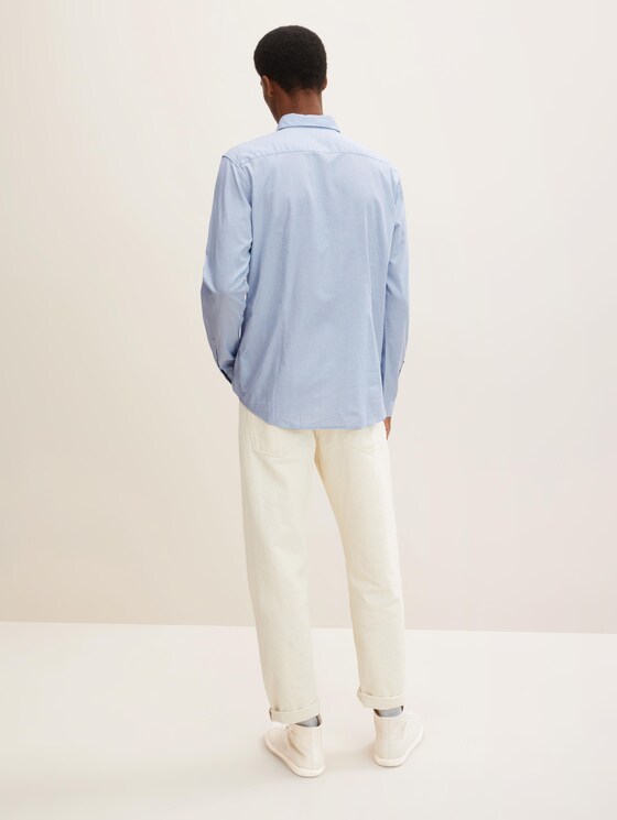 Slim Fit Hemd mit Struktur - Männer - light blue white structure Slim Fit Hemd mit Struktur - Männer - light blue white structure - 2 - TOM TAILOR