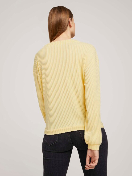 Langarmshirt mit V-Ausschnitt - Frauen - soft yellow Langarmshirt mit V-Ausschnitt - Frauen - soft yellow - 2 - TOM TAILOR Denim
