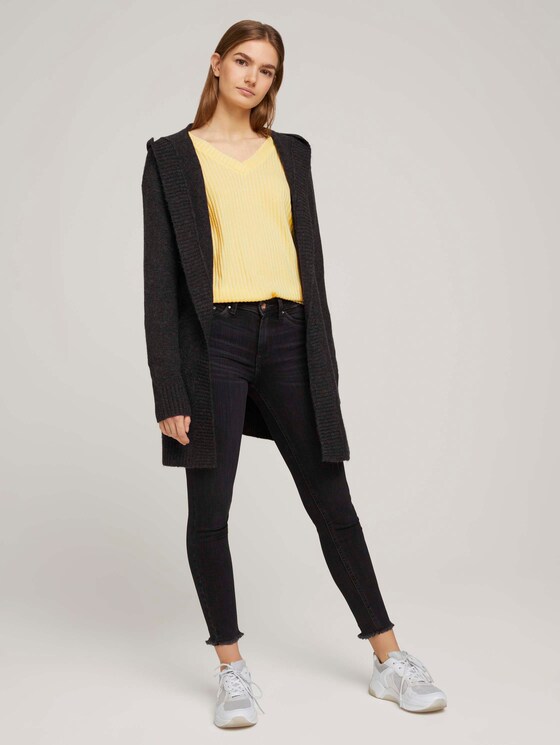 Langarmshirt mit V-Ausschnitt - Frauen - soft yellow Langarmshirt mit V-Ausschnitt - Frauen - soft yellow - 3 - TOM TAILOR Denim