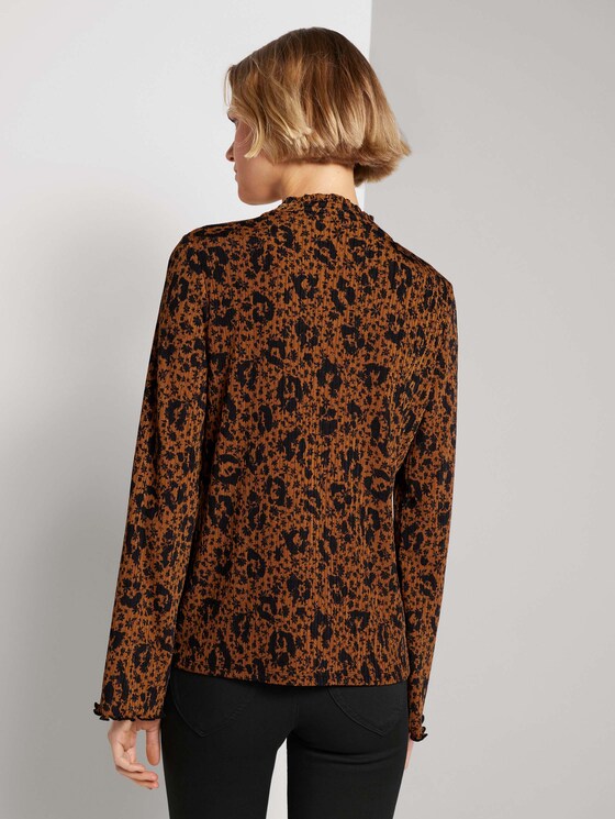 Shirt met dessin en kraag met ruches - Vrouwen - flower leo print Shirt met dessin en kraag met ruches - Vrouwen - flower leo print - 2 - TOM TAILOR Denim