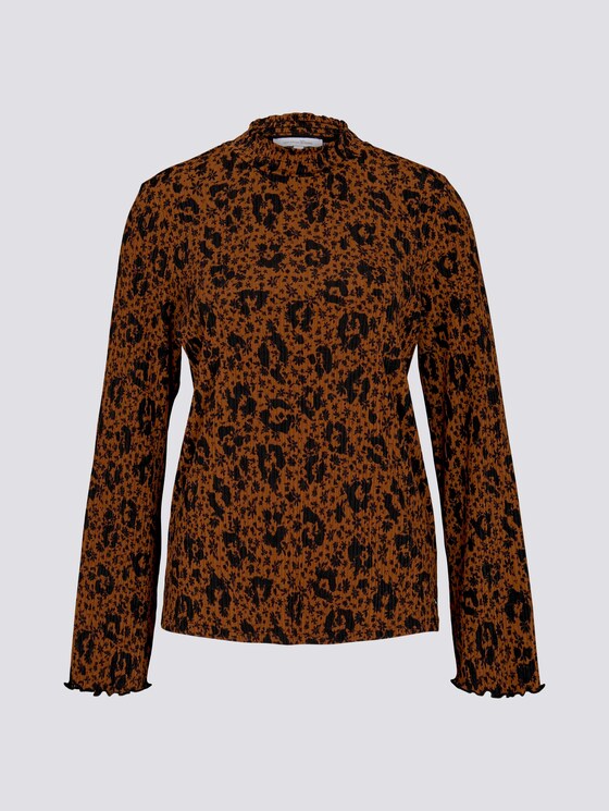 Shirt met dessin en kraag met ruches - Vrouwen - flower leo print Shirt met dessin en kraag met ruches - Vrouwen - flower leo print - 7 - TOM TAILOR Denim
