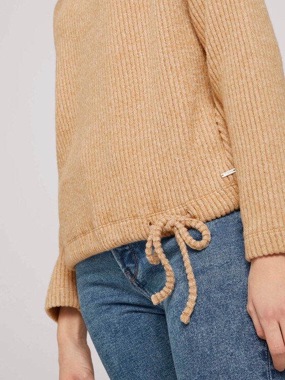 Rollkragen Sweatshirt in Melange Optik - Frauen - light camel melange Rollkragen Sweatshirt in Melange Optik - Frauen - light camel melange - 10 - TOM TAILOR Denim