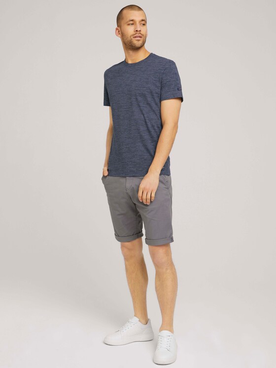 T-Shirt mit Streifenmuster - Männer - Sailor Blue Melange T-Shirt mit Streifenmuster - Männer - Sailor Blue Melange - 3 - TOM TAILOR