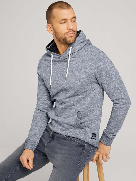 Gevlekte Hoodie - Mannen - Off White Gevlekte Hoodie - Mannen - Off White - 5 - TOM TAILOR