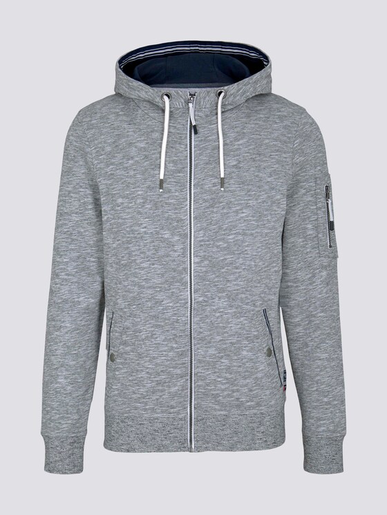 Sweatjacke mit Taschendetails - Männer - Off White Sweatjacke mit Taschendetails - Männer - Off White - 7 - TOM TAILOR