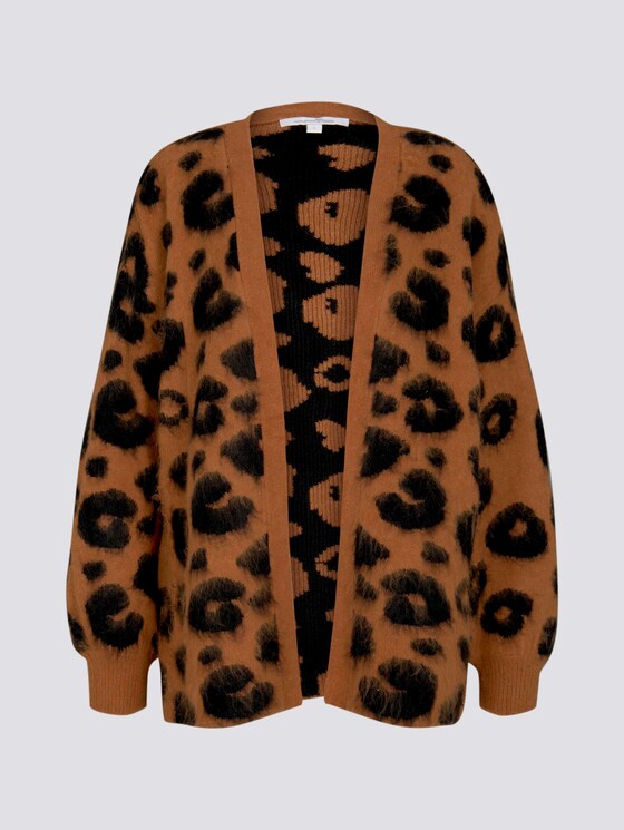 langer Cardigan mit Leoprint - Frauen - big leo jacquard langer Cardigan mit Leoprint - Frauen - big leo jacquard - 7 - TOM TAILOR Denim