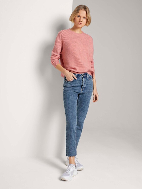 Strickpullover in Melange Optik - Frauen - cozy rose melange Strickpullover in Melange Optik - Frauen - cozy rose melange - 3 - TOM TAILOR Denim