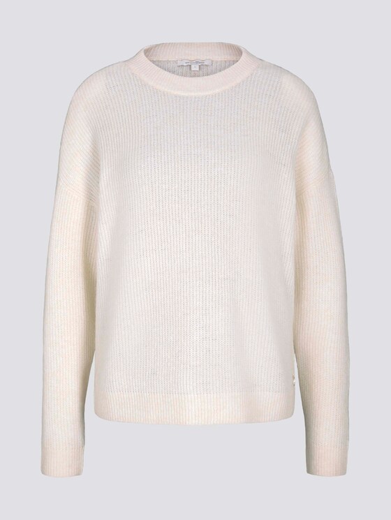 Strickpullover in Melange Optik - Frauen - dusty beige melange Strickpullover in Melange Optik - Frauen - dusty beige melange - 7 - TOM TAILOR Denim