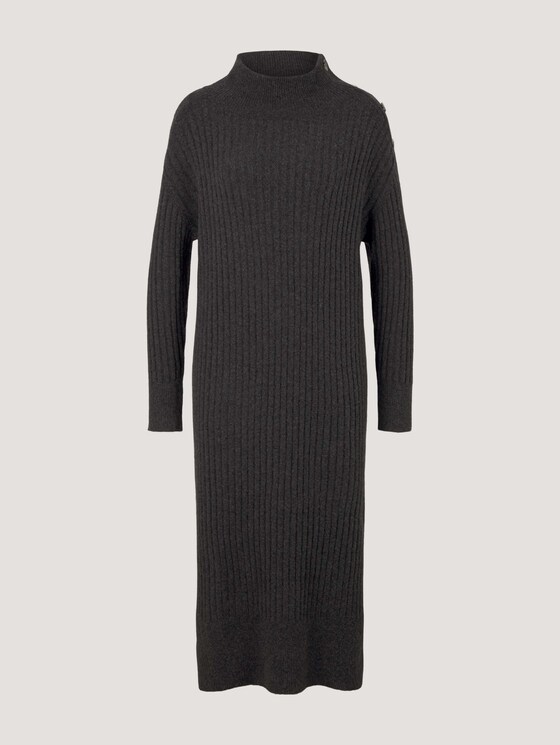 Strickkleid aus recyceltem Polyester - Frauen - Shale Grey Melange Strickkleid aus recyceltem Polyester - Frauen - Shale Grey Melange - 7 - TOM TAILOR Denim