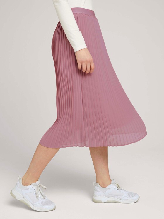 Plissierter Midirock - Frauen - cozy rose Plissierter Midirock - Frauen - cozy rose - 11 - TOM TAILOR Denim