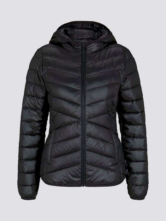 Lightweight Steppjacke mit Kapuze - Frauen - Deep Black Lightweight Steppjacke mit Kapuze - Frauen - Deep Black - 7 - TOM TAILOR Denim