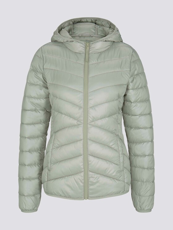 Lightweight Steppjacke mit Kapuze - Frauen - light olive Lightweight Steppjacke mit Kapuze - Frauen - light olive - 7 - TOM TAILOR Denim