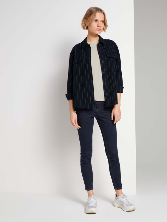 Langarmshirt aus feinem Ripp - Frauen - soft creme beige Langarmshirt aus feinem Ripp - Frauen - soft creme beige - 3 - TOM TAILOR Denim