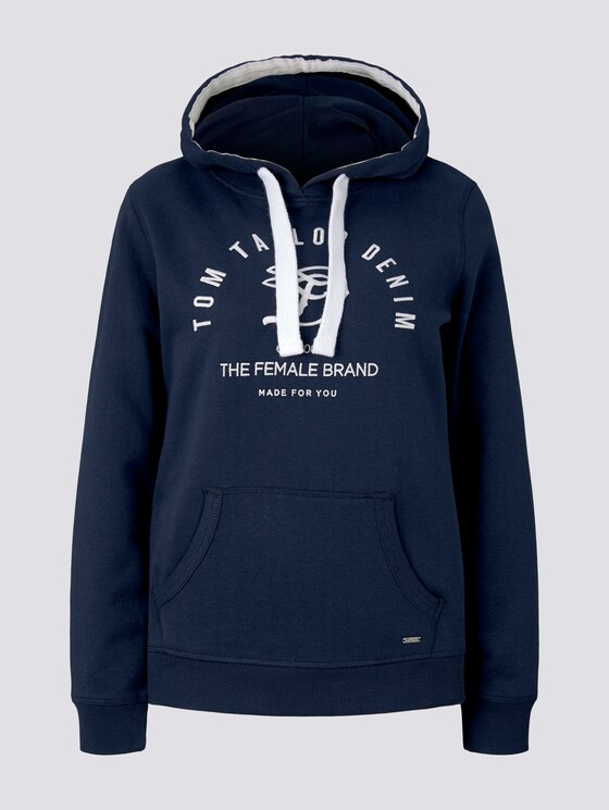 Hoodie mit Print - Frauen - Real Navy Blue Hoodie mit Print - Frauen - Real Navy Blue - 7 - TOM TAILOR Denim