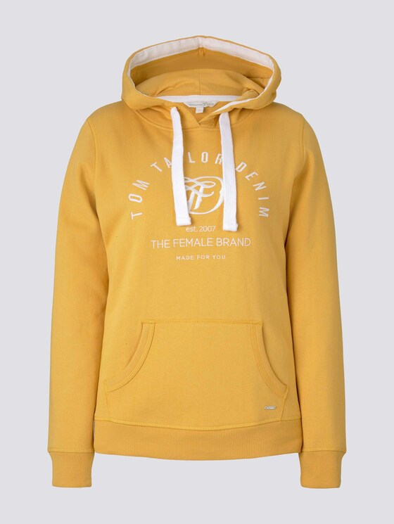 Hoodie mit Print - Frauen - Indian Spice Yellow Hoodie mit Print - Frauen - Indian Spice Yellow - 7 - TOM TAILOR Denim