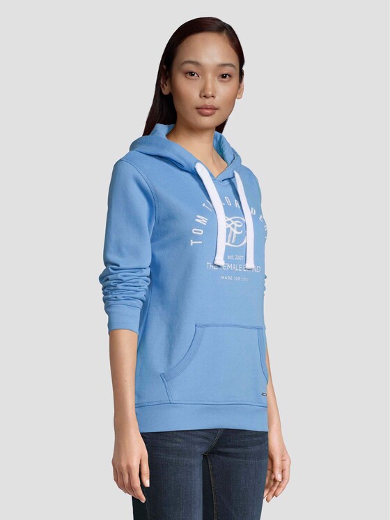 Hoodie mit Print - Frauen - fresh mid blue Hoodie mit Print - Frauen - fresh mid blue - 5 - TOM TAILOR Denim