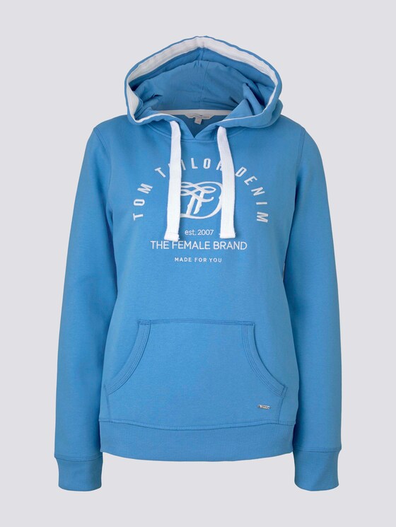 Hoodie mit Print - Frauen - fresh mid blue Hoodie mit Print - Frauen - fresh mid blue - 7 - TOM TAILOR Denim