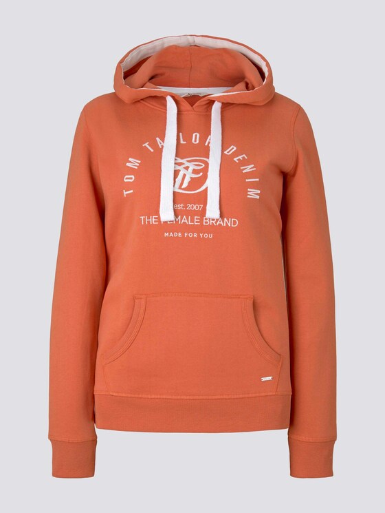 Hoodie mit Print - Frauen - burnt coral Hoodie mit Print - Frauen - burnt coral - 7 - TOM TAILOR Denim