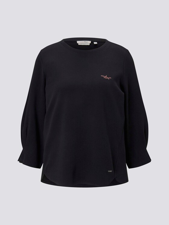 Sweatshirt mit Ärmeldetail - Frauen - Deep Black Sweatshirt mit Ärmeldetail - Frauen - Deep Black - 7 - TOM TAILOR Denim
